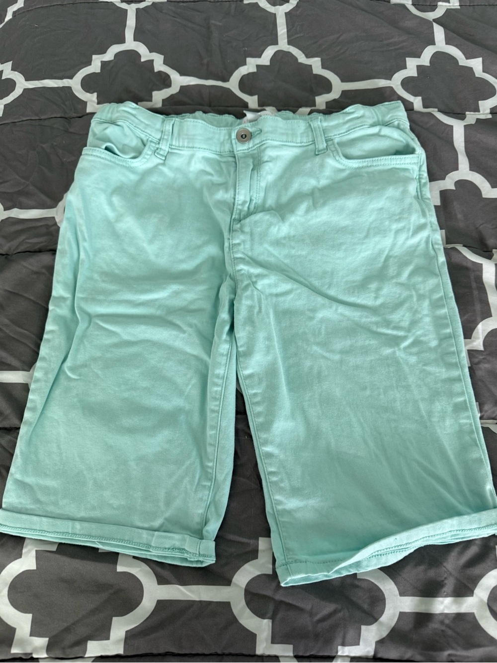 The Children's Place Coral and Mint Stretch Cotton Shorts - Picture 2 of 5
